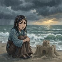 Lâu Đài Cát Trong Cơn Mưa