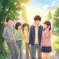 Năm Người, Hai Trái Tim