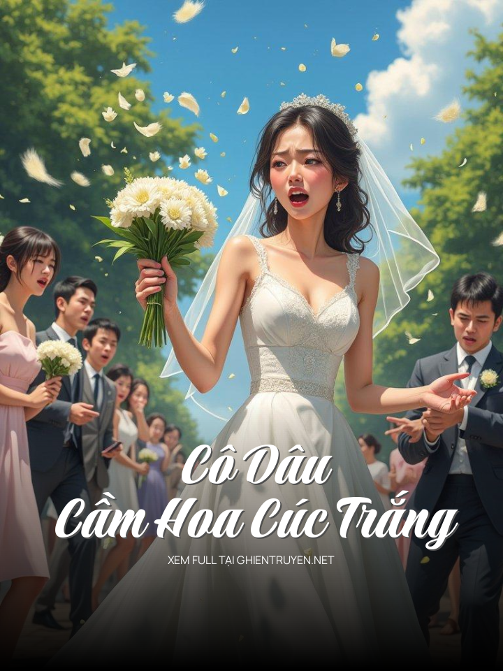 Cô Dâu Cầm Hoa Cúc Trắng