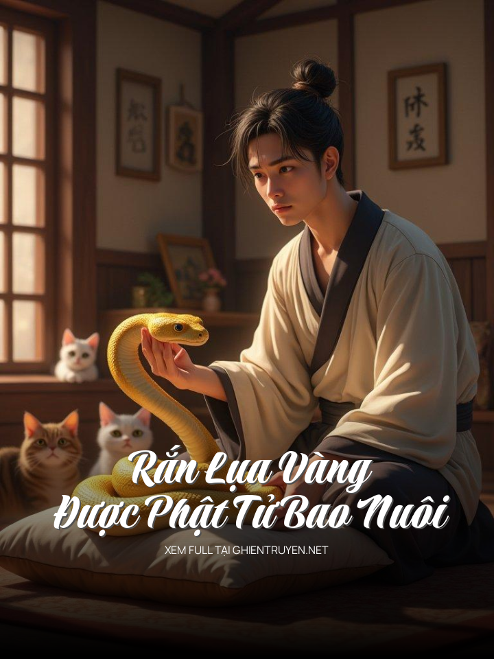 Rắn Lụa Vàng Được Phật Tử Bao Nuôi