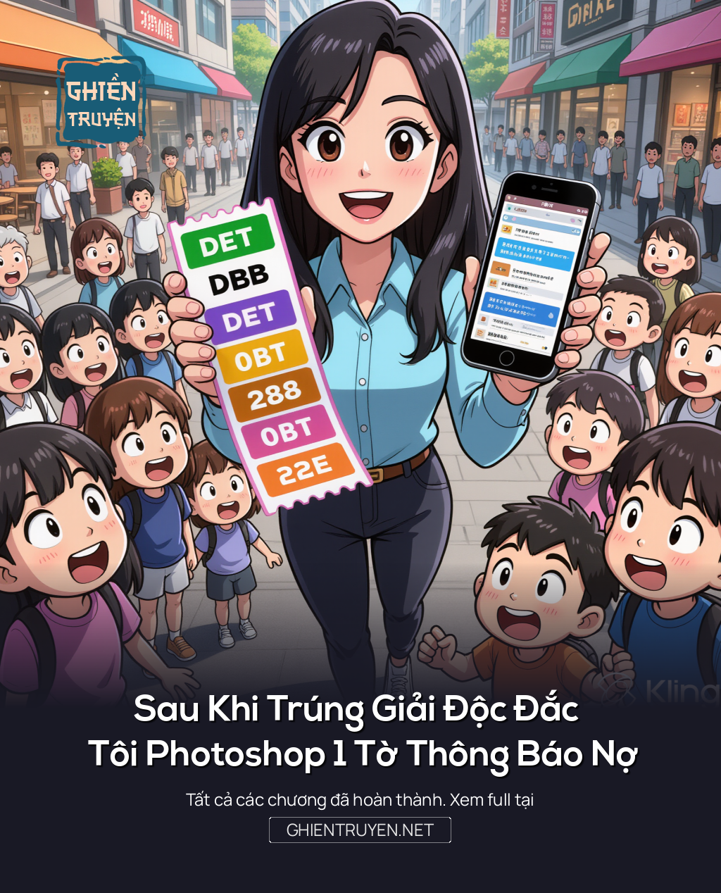 Sau Khi Trúng Giải Độc Đắc Tôi Photoshop 1 Tờ Thông Báo Nợ