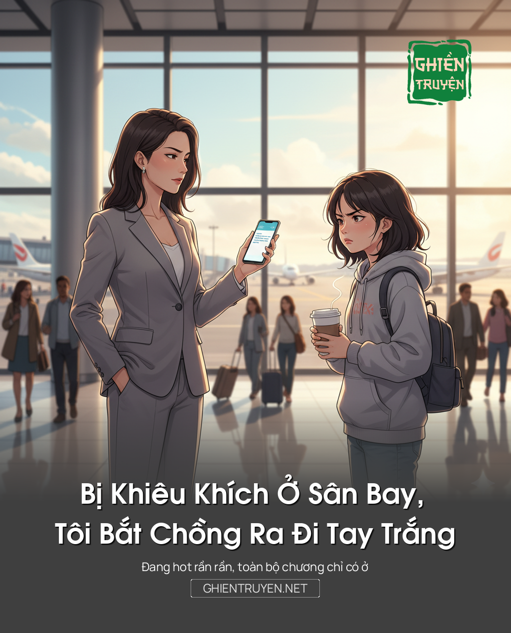 Bị Khiêu Khích Ở Sân Bay, Tôi Bắt Chồng Ra Đi Tay Trắng