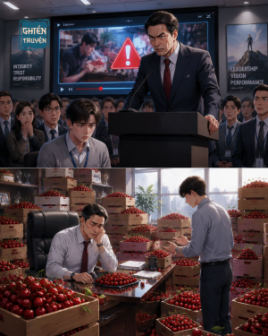 Công Ty Thưởng Tết Bằng 50 Thùng Cherry