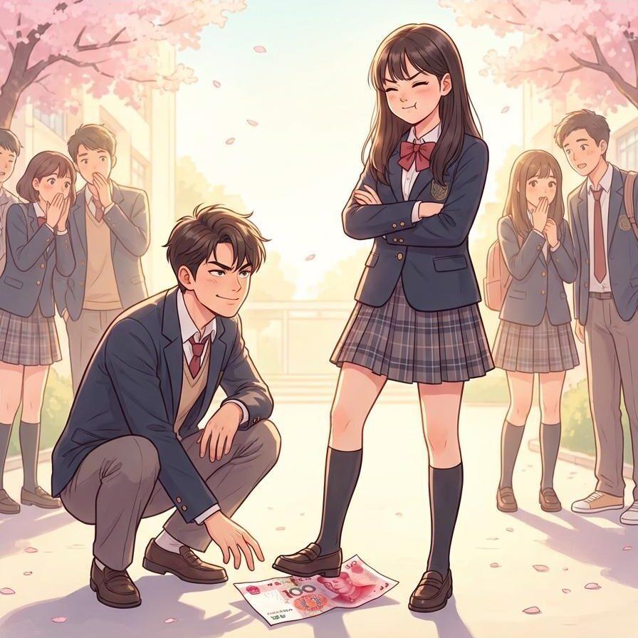 Tôi Chỉ Muốn Nhặt 100 Tệ, Ai Ngờ Hoa Khôi Đưa Tôi Một Triệu Để Chia Tay Nam Thần