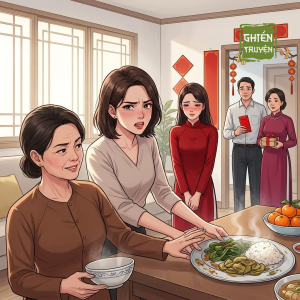 Đêm Ba Mươi, Mẹ Tôi Dọn Bàn Đồ Thừa Đãi Thông Gia