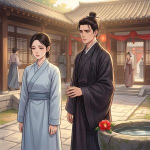 Tuyết Trắng Rơi Trên Cành Sân
