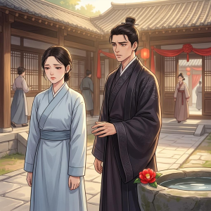 Tuyết Trắng Rơi Trên Cành Sân
